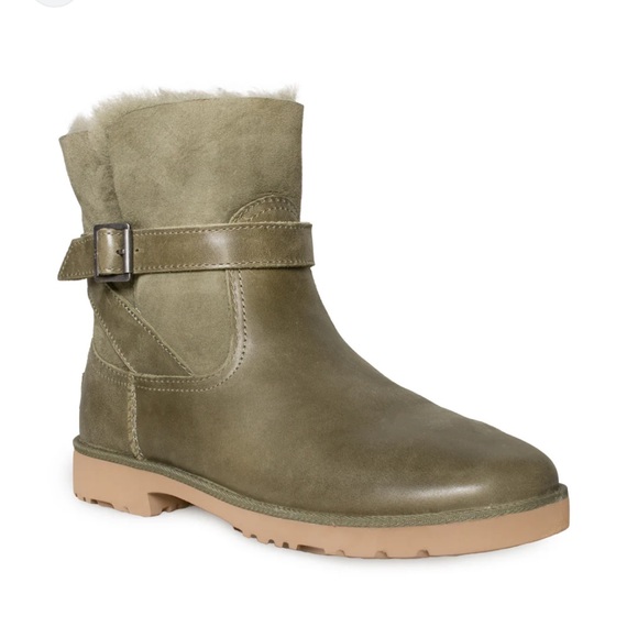 UGG ROMELY BUCKLE BURNT OLIVE BOOTS - WOMEN'S size 10 - Picture 1 of 8